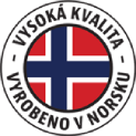 Nálepka vyrobeno v Norsku
